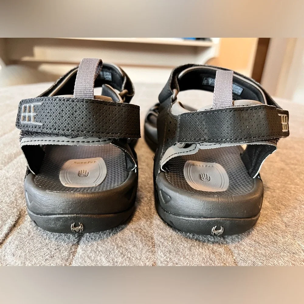 Teva Men’s Minam 4289 Black & Gray Adjustable Hiking Sandals Orig $70 Exc Cond